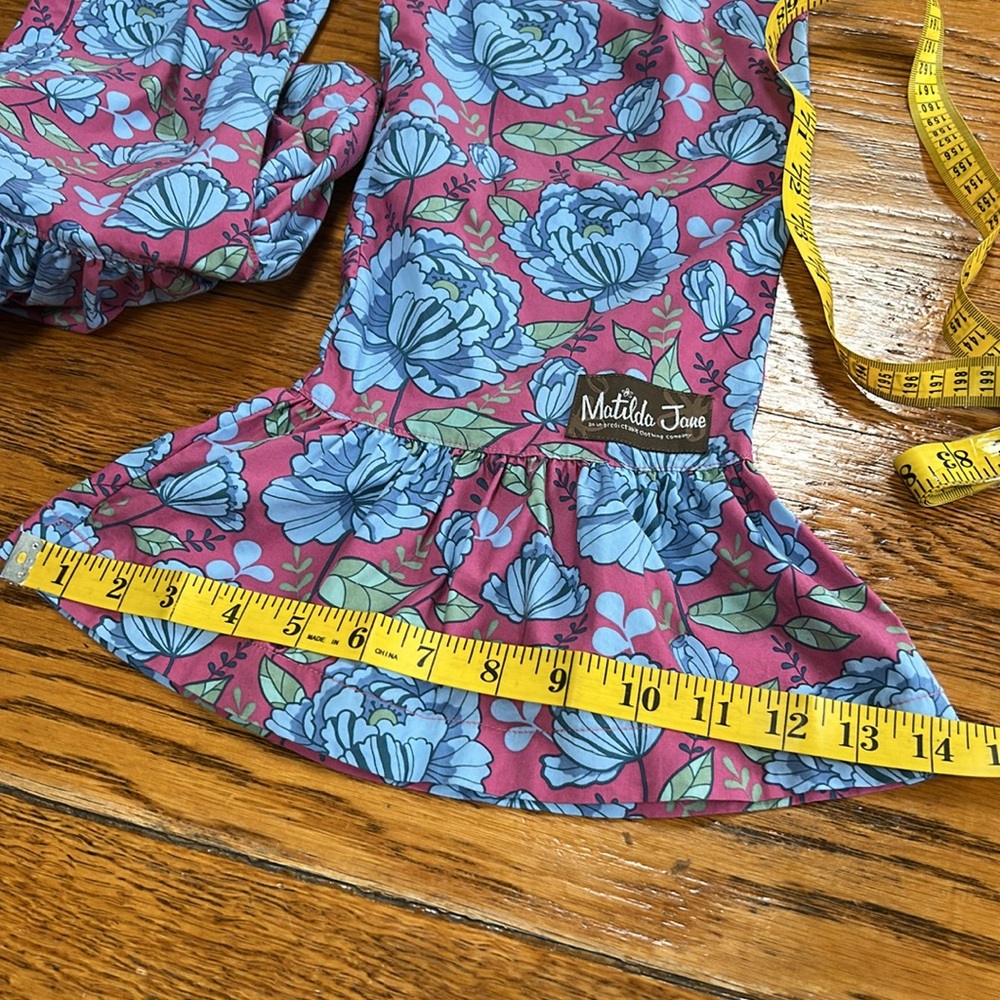 Matilda Jane Nightfall Floral big ruffle girls pants. Size 8. Great condition - Picture 9 of 10